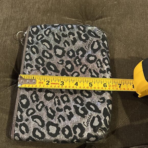 Coach clutch metallic leopard / bag insert - NWOT